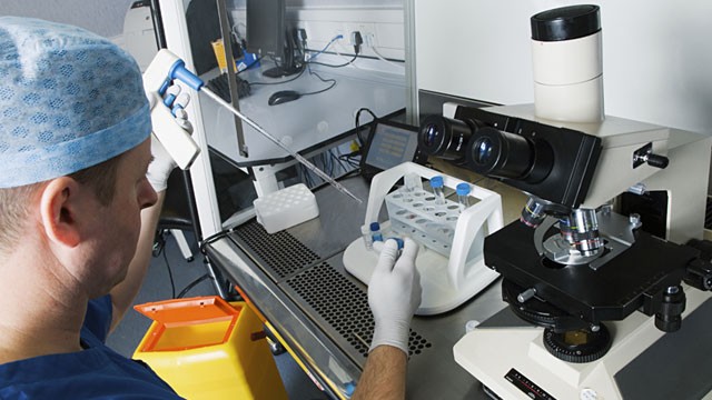 PHOTO: Sperm sample prep
