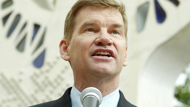 PHOTO: Pastor Ted Haggard, president of the National Association of Evangelical Christians, defends Mel Gibson's vision in the making of the film 'The Passion of The Christ,' at the Museum of Tolerance in Los Angeles, Feb. 24, 2004.
