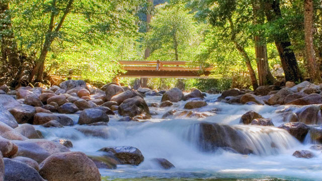 PHOTO: A 10-year-old boy died and his 6-year-old brother was missing after they were swept away near Vernal Fall Bridge across the Merced River, in Yosemite Park, California, National Park officials said, Aug. 16, 2012.