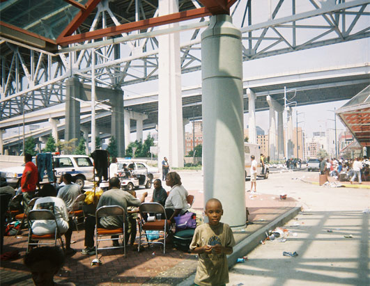 Katrina - Living in the convention center