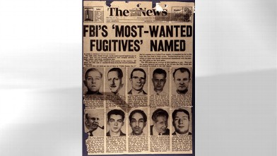 PHOTO: The List was set up in 1950 following a 1949 newspaper article entitled "FBI's Most Wanted Fugitives Named" appeared in The Washington Daily News.