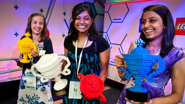PHOTO: Left to right: Lauren Hodge, Shree Bose, and Naomi Shah.