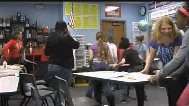 PHOTO: A frame-grab from "ALiCE Training Video-Middle School Students" shows Cinema Group students at Lange Middle School in Columbia MO, who created a cool video for Violent Intruder Training using the ALiCE program.
