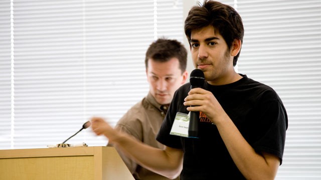 PHOTO:Â Aaron Swartz is pictured in this file photo.