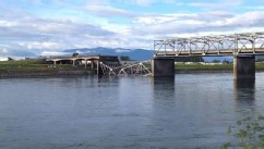 PHOTO: A portion of the Interstate 5 freeway over the Skagit River in Skagit County, Wash., collapsed May 23, 2013, sending cars and people into the water, authorities said.