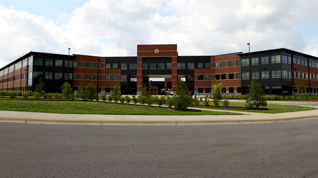 PHOTO: File photo of the Lt. Gen. Timothy J. Maude Complex at Fort Knox near Louisville, Ky. A shooting took place in a parking lot located outside the building on April 3, 2013.