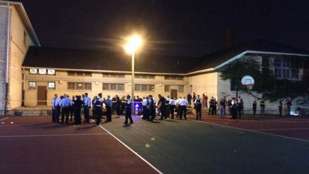 Eleven people, including a 3-year-old child, were shot at a basketball court in Chicago on Sept. 19, 2013, according to fire officials.