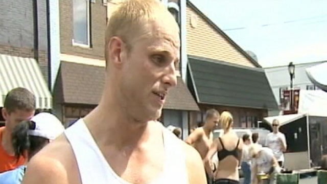 PHOTO: Milwaukee firefighter, Aaron Marjala, who was declared disabled four years ago, seen above competing in a Wisconsin marathon.