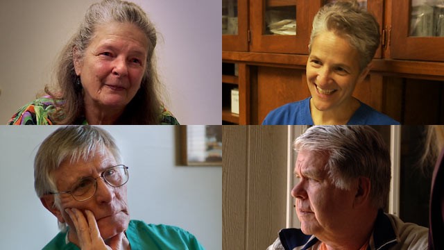 PHOTO: (Clockwise from top left) Dr. Robinson, Dr. Sella, Dr. Carhart, Dr. Hern acknowledge publicly that they provide third-trimester abortions.