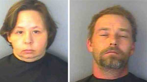 PHOTO Mugshots of Alicia Kelley and Steven Scott Kelly of Greenwood, S.C.