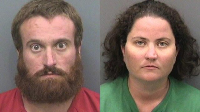 PHOTO: Joshua and Sharyn Hakken, seen here in mug shots provided by Hillsborough County Sheriffs Office, were arrested on charges of kidnapping after fleeing to Cuba with their two young children.
