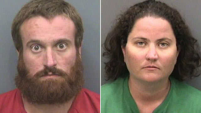PHOTO: Joshua and Sharyn Hakken, seen here in mug shots provided by Hillsborough County Sheriffs Office, were arrested on charges of kidnapping after fleeing to Cuba with their two young children.