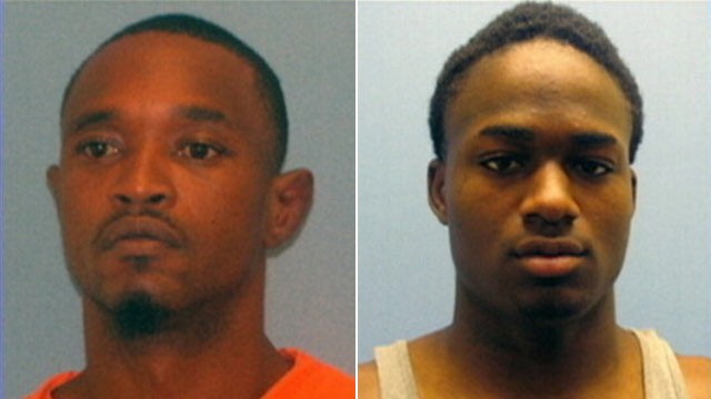 PHOTO: Quincy Vernard Stewart, 36, left, and Cortez Rashod Hooper, 23, escaped from Miller County Jail in Arkansas Monday morning and are on the lam from authorities.