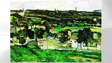 PHOTO: View of Auvers-sur-Oise by Paul Cezanne.