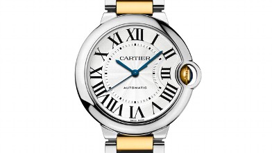 PHOTO: Ballon Bleu de Cartier Steel and Yellow Gold Watch