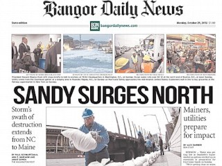Photos: Newspapers Lead With Sandy