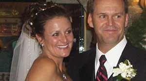 Joan Baruffaldi with her husband, Robert Harris.