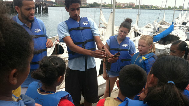 PHOTO: Hands-on learning at the Constitution Museum as a part of the Boston Summer Learning Program, where sailing, marine life, and field trips are part of a program to prevent a summertime loss of reading and math skills among low-income students in Bos