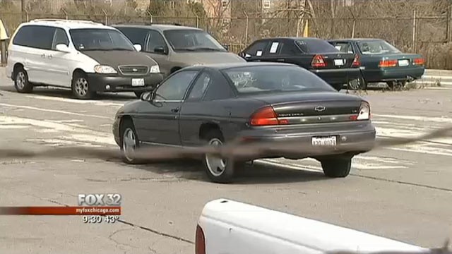 PHOTO: An abandoned car parked in Chicago was issued more than $100,000 in parking tickets over the past three years.