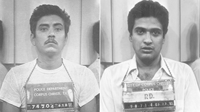 PHOTO: Carlos Hernandez, left, and Carlos DeLuna, right, are shown in these Corpus Christi Police Department booking photos.