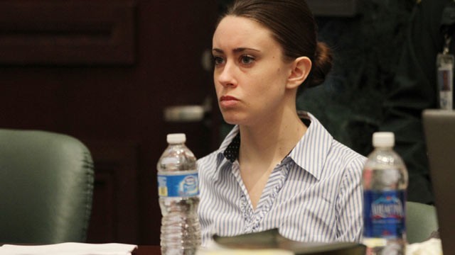 PHOTO: Casey Anthony at the defense table at the start of the final day of arguments in her murder trial at the Orange County Courthouse in Orlando, Fla., July 4, 2011.
