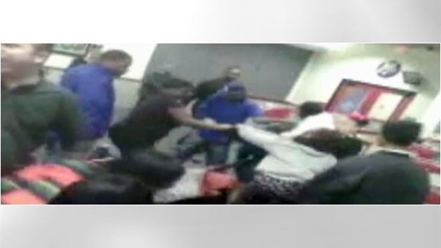 PHOTO: A fight captured on cell phone at a Beaumont Chuck E. Cheese.