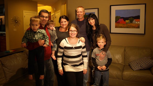 PHOTO: Pictured here are the Citrons (left and center) with their adopted son Ben's birth mom Tammy Nelson, her fiance and son, Ryder.
