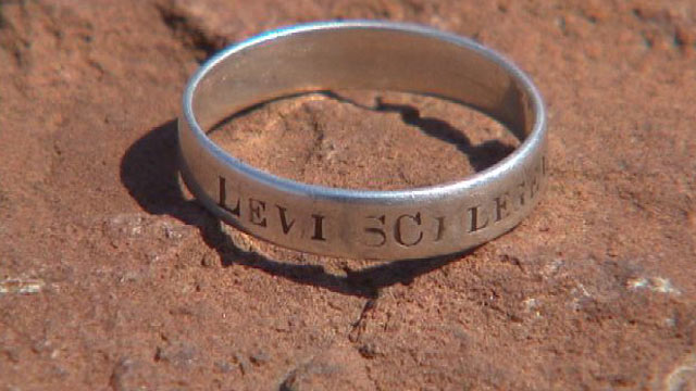 PHOTO: The ring, which is engraved with "Levi Schlegel, Co. G., 198th P.V.," once belonged to Levi Schlegel of Reading, Pa., a Union Army soldier who served under Gen. Ulysses S. Grant.