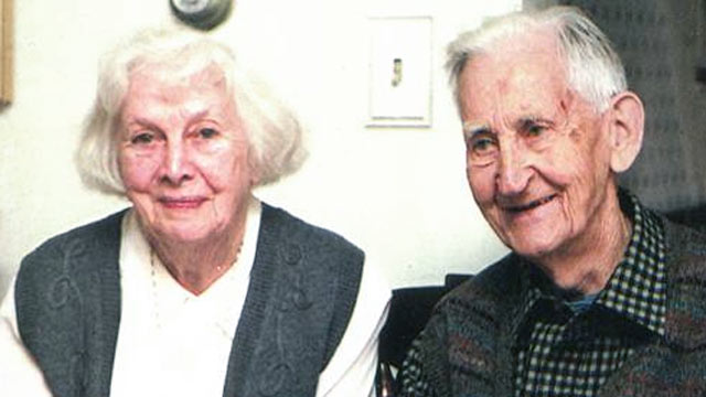 PHOTO: Grayce and Clarence Dwyer of Madison, N.J., have been married 75 years.