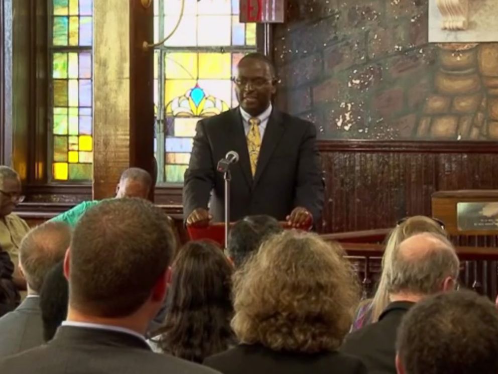 PHOTO: Rev. Clementa C. Pinckney is seen speaking at the Emanuel AME church in Charleston, S.C. in an image made from a video posted to YouTube on Feb. 20, 2015.