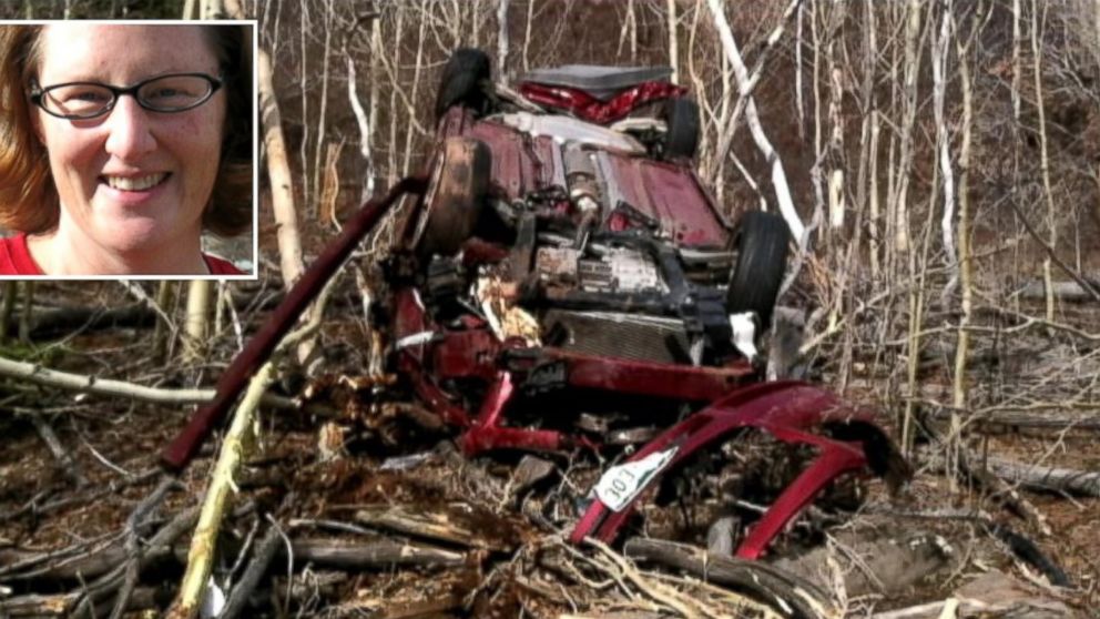 PHOTO: Kristin Hopkins was rescued from the wreckage of her car six days after it careened off of a mountain road near Fairplay, Colorado.