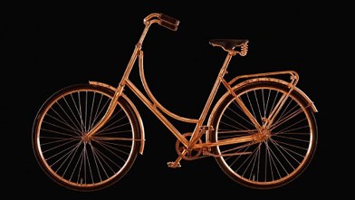 PHOTO: Copper bicycle