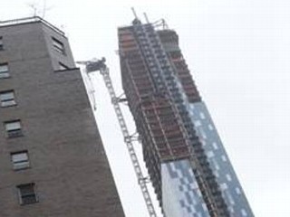NYC Construction Crane Snaps in Sandy