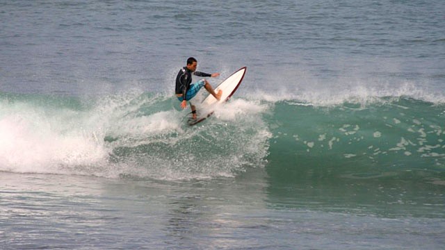 PHOTO: 32-year-old Daniel Bobis, went missing in Indonesia after wiping out surfing a 10 foot wave.