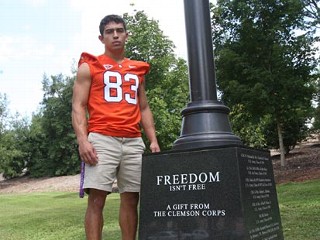 Army Vet Playing Football for Clemson This Fall