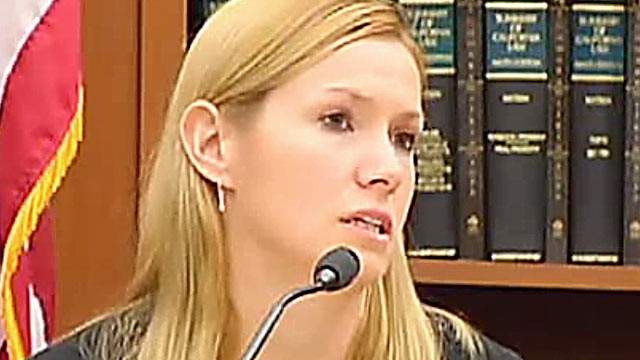 PHOTO: Danielle Robins, the mistress in a deadly love triangle, testified against her lover's wife, who is accused of stabbing her husband to death.