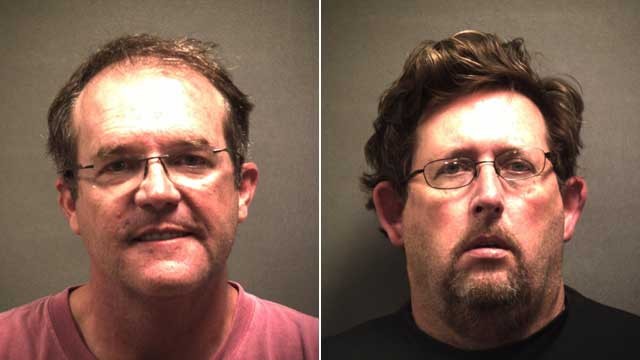 PHOTO: Dr. Thomas Michael Dixon, 48, and David Neal Shepard, 51, were arrested on July 16, 2012 in Texas for the murder of Dr. Joseph Sonnier.