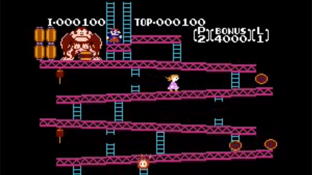 PHOTO: Mike Mika hacked Nintendos Donkey Kong video game for his 3-year-old daughter, switching the roles so Pauline rescues the Mario.