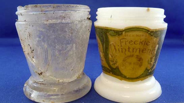 freckle cream jar
