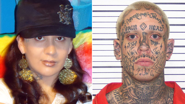 PHOTO: Erika Herrera, a woman of mixed descent, said that she is set to marry her soul-mate: accused murder and former White Supremacist inmate, Curtis Allgier.