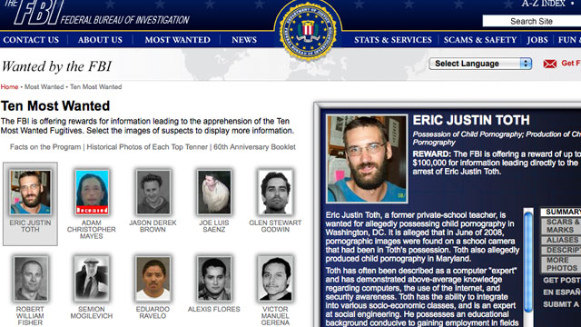 PHOTO: 153 Fugitives have been captured as a result of tips and assistance from the public.