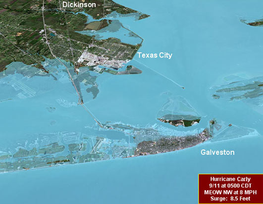 Potential Flooding in Galveston