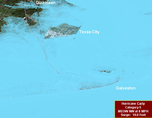 Potential Flooding in Galveston