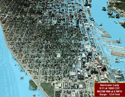 Potential Flooding in Galveston