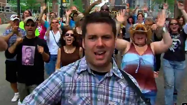 PHOTO: When Newsweek.com listed Grand Rapids, Michigan as one of America's top ten dying cities, the community came together to show the world they are full of life.
