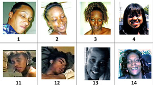 PHOTO Help LAPD put names to faces. LAPD releases more than 100 images recovered in possession of the Grim Sleeper.