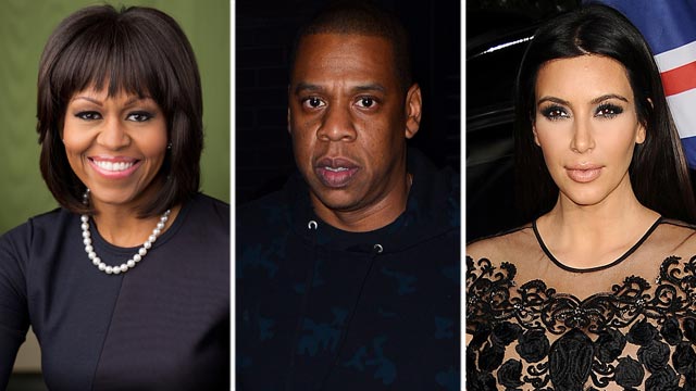 PHOTO: The personal information of several celebrities have been recently hacked, among them Michelle Obama, Jay-Z, and Kim Kardashian.