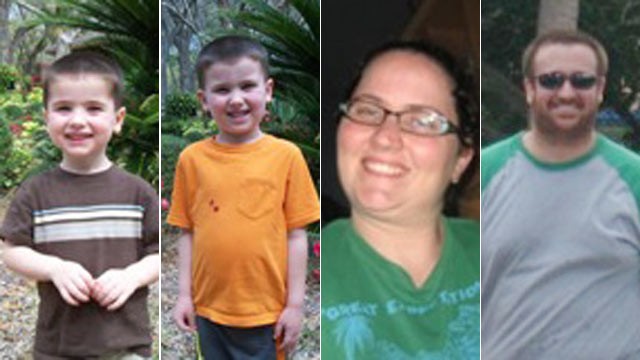 PHOTO: From left, Chase, Cole, Sharyn and Joel Hakken, who fled the United States for Cuba on April8, 2013 after Joel and Sharyn kidnapped their sons from Sharynss parents home.
