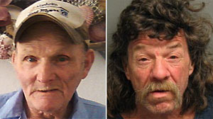 PHOTO: The identity of Larry Smith, shown left, was allegedly stolen by Joseph Kidd, shown in this booking photo, right, for the past 17 years, said Placer County Sheriff spokesperson Dena Erwin.