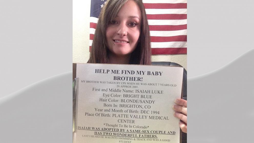 PHOTO: Julia Mauers Facebook post that led her to her long lost brother.